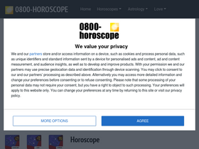 '0800-horoscope.com' screenshot