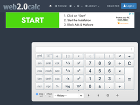 '0calc.com' screenshot