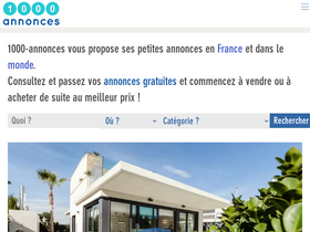 '1000-annonces.com' screenshot