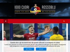 '1000cuorirossoblu.it' screenshot