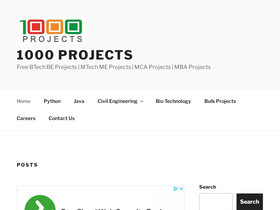 '1000projects.org' screenshot