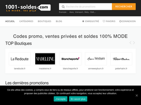 '1001-soldes.com' screenshot