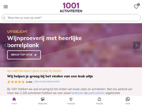 '1001activiteiten.nl' screenshot
