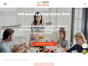 '100daysofrealfood.com' screenshot