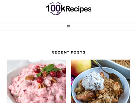 '100krecipes.com' screenshot