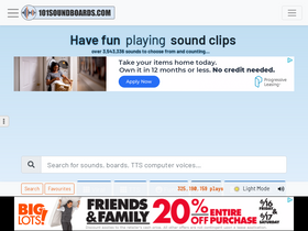 '101soundboards.com' screenshot