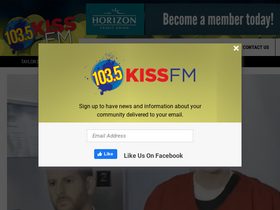 '1035kissfmboise.com' screenshot