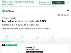'10meilleurssitesdecredit.fr' screenshot