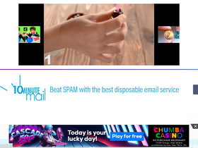 '10minutemail.com' screenshot