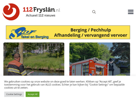 '112fryslan.nl' screenshot
