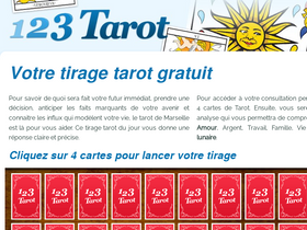 '123-tarot.com' screenshot