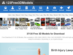 '123free3dmodels.com' screenshot