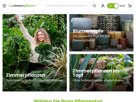 '123zimmerpflanzen.de' screenshot