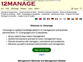 '12manage.com' screenshot