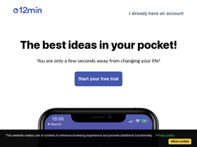 '12min.com' screenshot