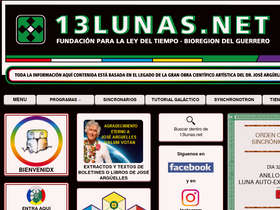 '13lunas.net' screenshot