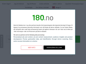 '180.no' screenshot
