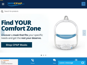 '1800cpap.com' screenshot