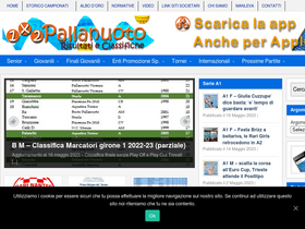 '1x2pallanuoto.com' screenshot