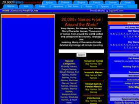 '20000-names.com' screenshot