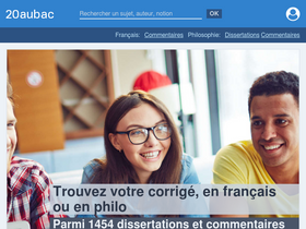 '20aubac.fr' screenshot