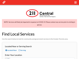 '211central.ca' screenshot