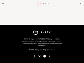 '21ninety.com' screenshot