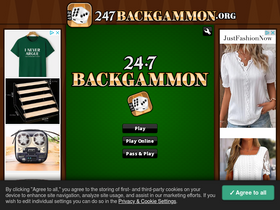 '247backgammon.org' screenshot