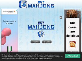 '247mahjong.com' screenshot