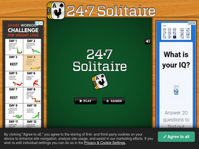 '247solitaire.com' screenshot