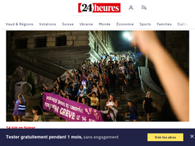 '24heures.ch' screenshot