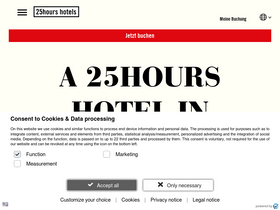 '25hours-hotels.com' screenshot