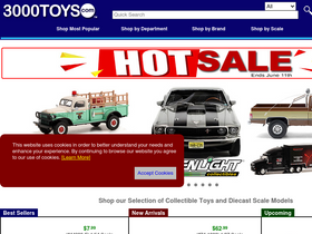 '3000toys.com' screenshot