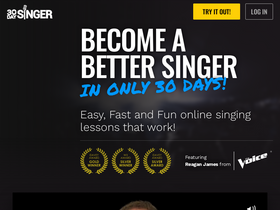 '30daysinger.com' screenshot