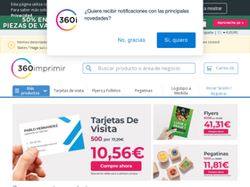'360imprimir.es' screenshot