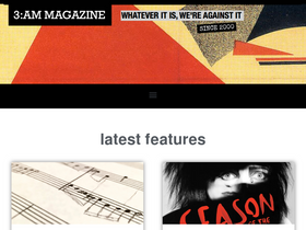 '3ammagazine.com' screenshot