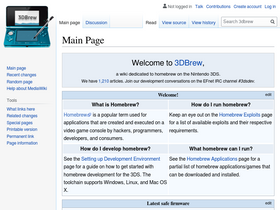 '3dbrew.org' screenshot