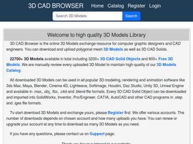 '3dcadbrowser.com' screenshot