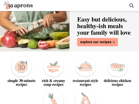 '40aprons.com' screenshot