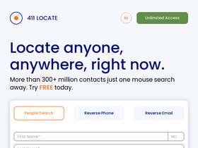 '411locate.com' screenshot