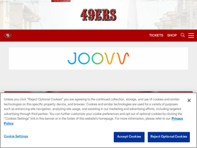 '49ers.com' screenshot