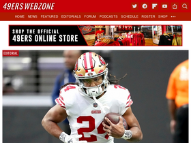 '49erswebzone.com' screenshot
