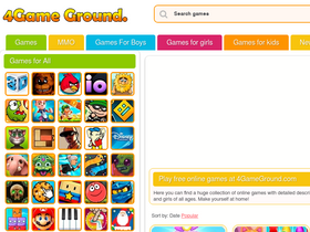 '4gameground.com' screenshot