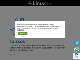 '4linux.com.br' screenshot