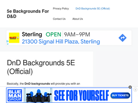 '5ebackgrounds.com' screenshot