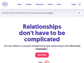 '5lovelanguages.com' screenshot