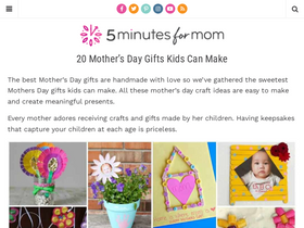 '5minutesformom.com' screenshot