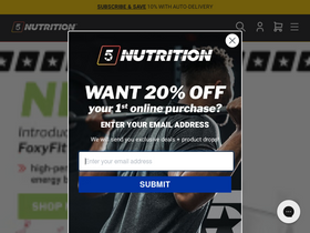 '5starnutrition.com' screenshot