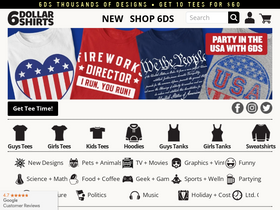 '6dollarshirts.com' screenshot