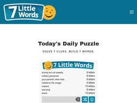 '7littlewords.com' screenshot